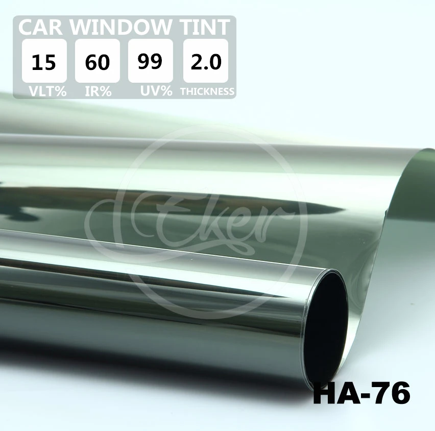 Тонировка Тонировочная пленка 1.52x30 м 5ftx98ft vlt15 % ir60 УФ отказ 99% окна автомобиля