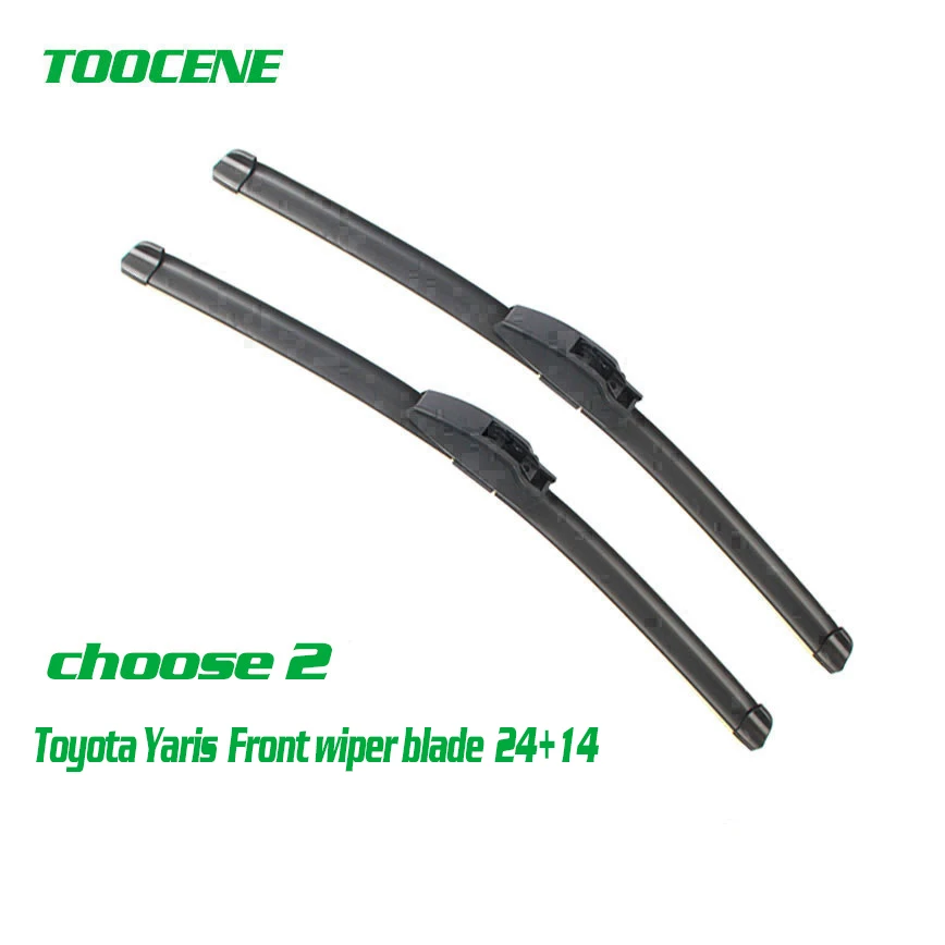 choose 2 Передние и задние стеклоочистители для Toyota Yaris 1999-2011 резиновые стеклоочистители лобового стекла авто аксессуары 20+ 15+ 12A - Цвет: choose 2