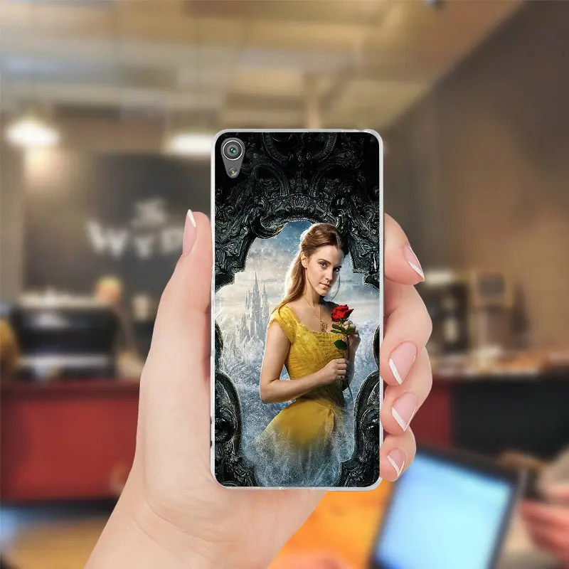 Beauty Girl and Beast Rose Soft TPU Silicone Phone Cases For Sony Xperia XZ Z Z1 Z2 Z3 Z4 Z5 Compact M2 M4 M5 E3 E5 T3 XA Case | Мобильные