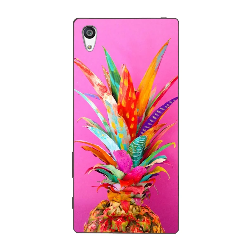 Летние фрукты ананас fundas Капа ТПУ мягкий чехол Обложка для sony Xperia Z Z1 Z2 Z3 Z4 Z5