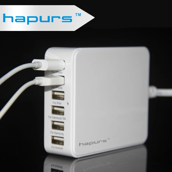 Hapurs 6 разъём(ов) usb настольное зарядное устройство портативные 35 Вт 5 В 6.5A