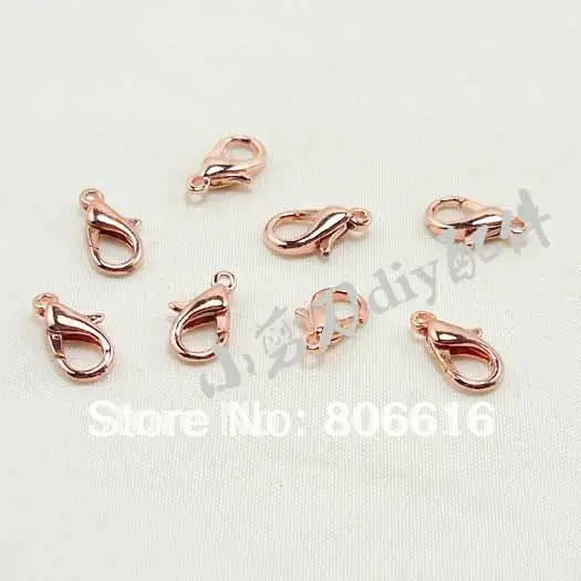 Позолоченные ювелирные изделия KC из цинкового сплава застежки-карабины 10 мм 200