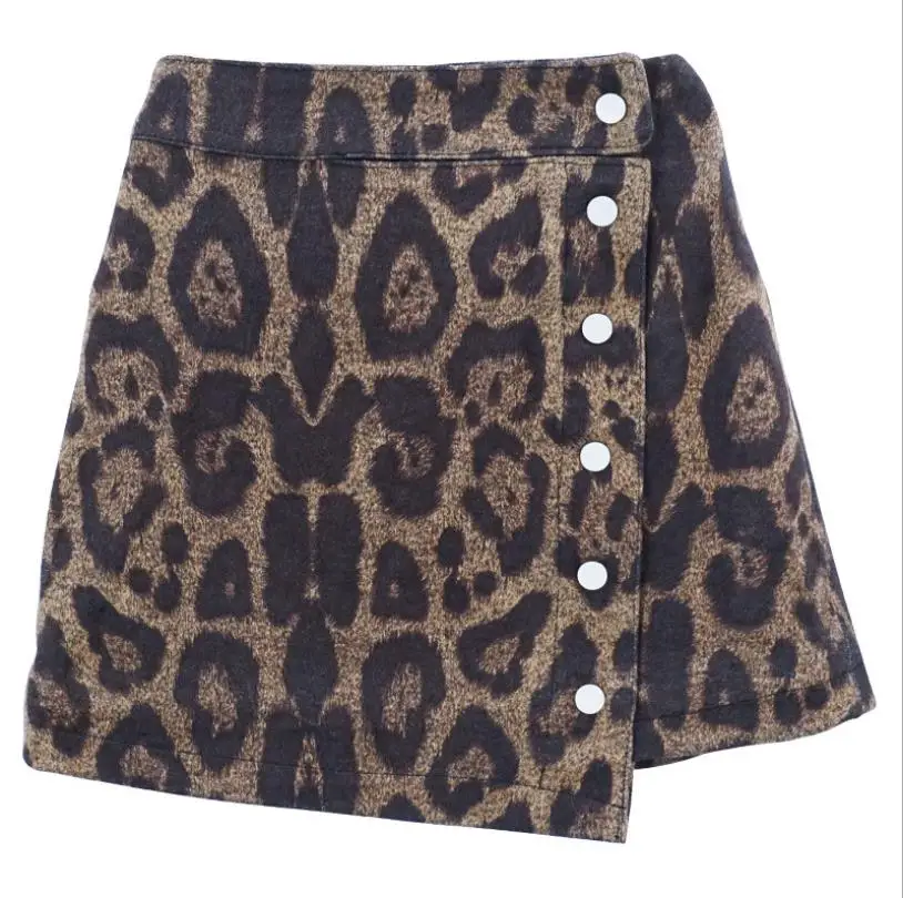 Leopard Print Kids Girls winter plus velvet skirts for children girls thick skirt teens 3-14Y princess mini fashion ws298 | Детская