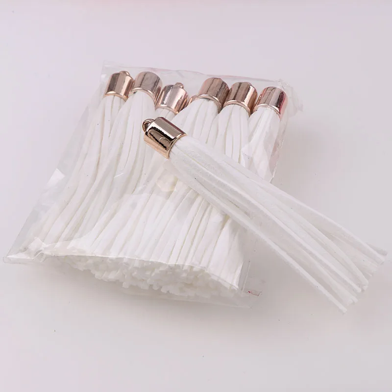10pcs as photo 10 шт 8 см длинная крышка золотого цвета замша кожа кисточка для брелоки ремешки ювелирные изделия волокна бахрома DIY Подвески фурнитура - Цвет: 10pcs as photo
