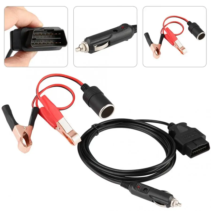 Usb кабель для прикуривателя 12 В аварийного питания с клипсами автомобильного
