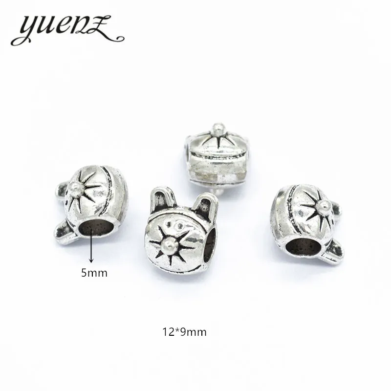 YuenZ 10 шт. винтажные амулеты большая дыра в форме мыши бусины европейский кулон