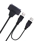 USB 2,0 SATA 7 + 22 pin к USB 2,0 кабель адаптера для 2,5 HDD жесткий диск для ноутбука медь + ABS корпус Высокое качество Прямая поставка