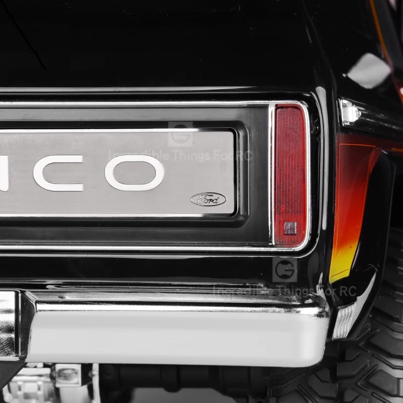 Задняя отделка логотипа из нержавеющей стали для 1/10 Rc гусеничного автомобиля