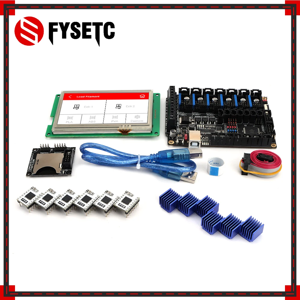 Материнская плата все в одном FYSETC F6 V1.3 + 6 шт. TB67S109 Stepsticker S109 Драйвер шагового