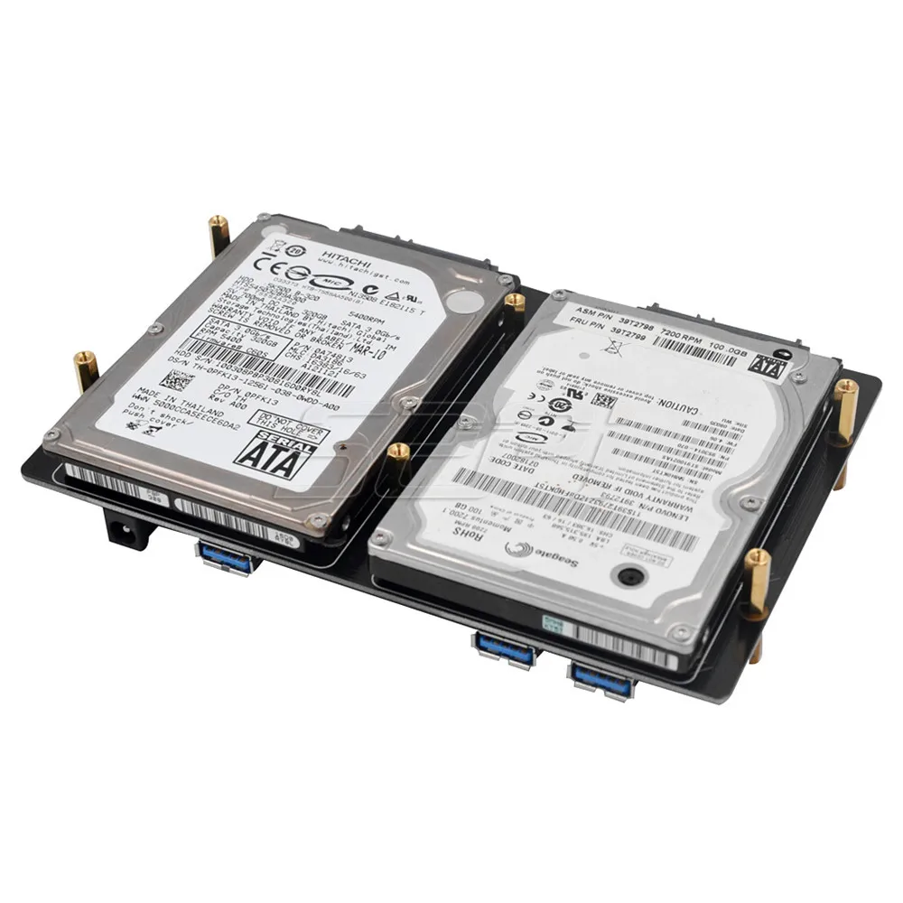 52Pi X822 Dual 2 5 &quotSATA HDD/SSD щит USB 3 0 Плата расширения адаптер питания для Raspberry Pi 1 Модель