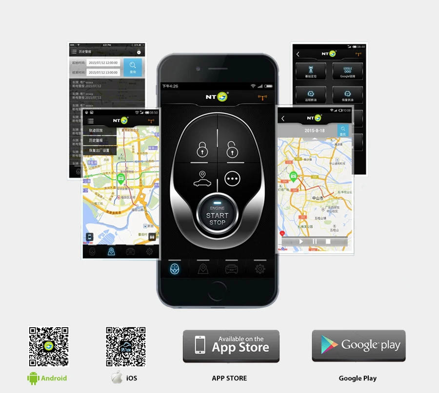 NTG03 1 шт. Автомобильный gps сигнализация для грузовика android локатор GPRS GSM трекер сигнализация замок разблокировки
