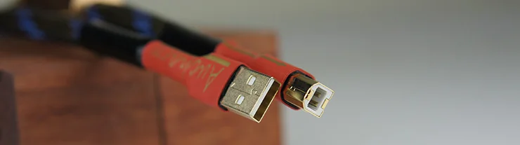 Aucharm ACUSB1S USB-2.0 кабель посеребренный HIFI EXQUIS 4N красный медный провод OFC | Электроника