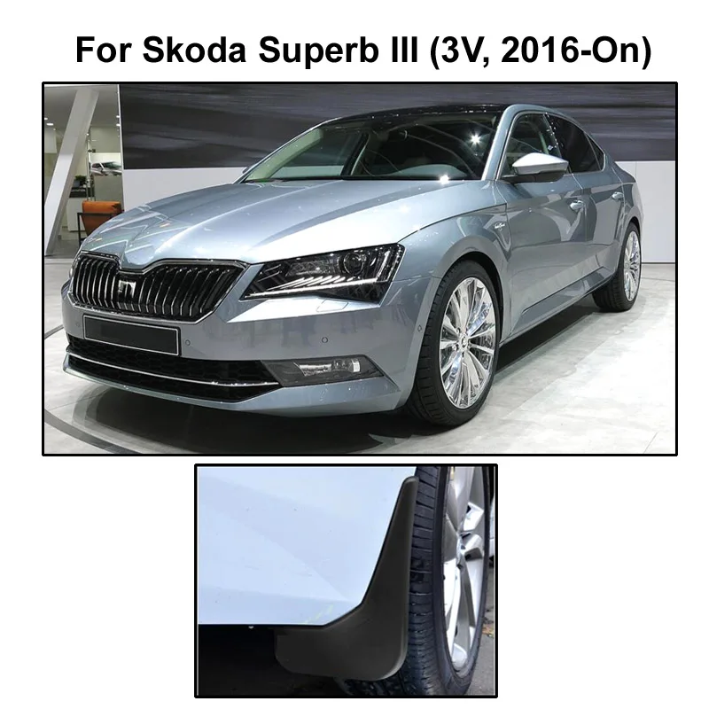 4x набор брызговиков литой автомобиль брызговики крыло для Skoda Superb III 3V 2016 2018