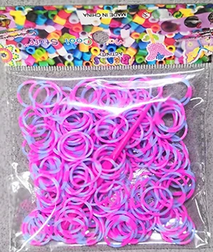 16 mixed C 200pcs 200 шт./пакет Радуга эластичной резинкой черный, белый цвет для браслет лента с бисером вязаный Подвески пополнения посылка - Цвет: 16 mixed C 200pcs