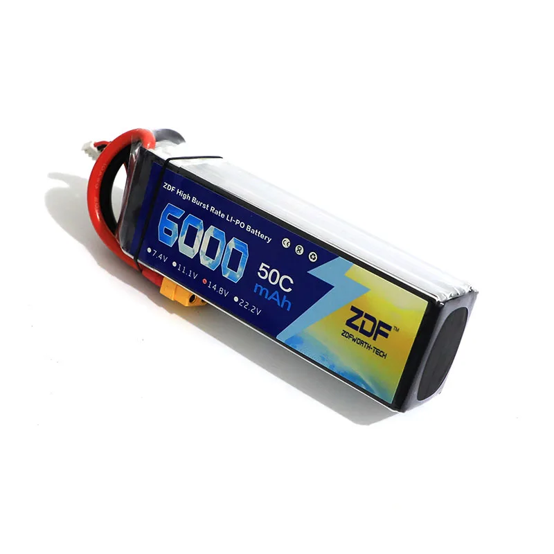 ZDF Lipo 4S 6S FPV 450 500 Battery 14.8V 22.2V 3800mah 5000mAh 6000mAh 8000mah 50C for Trex-450 Fixed-wing Helicopter Quadcopter | Игрушки и