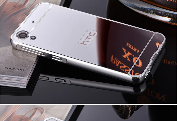 Для HTC Desire 820 816 626 826 One M8 M9 M10 чехол Золотой Цвет Матовая рамка зеркальная задняя