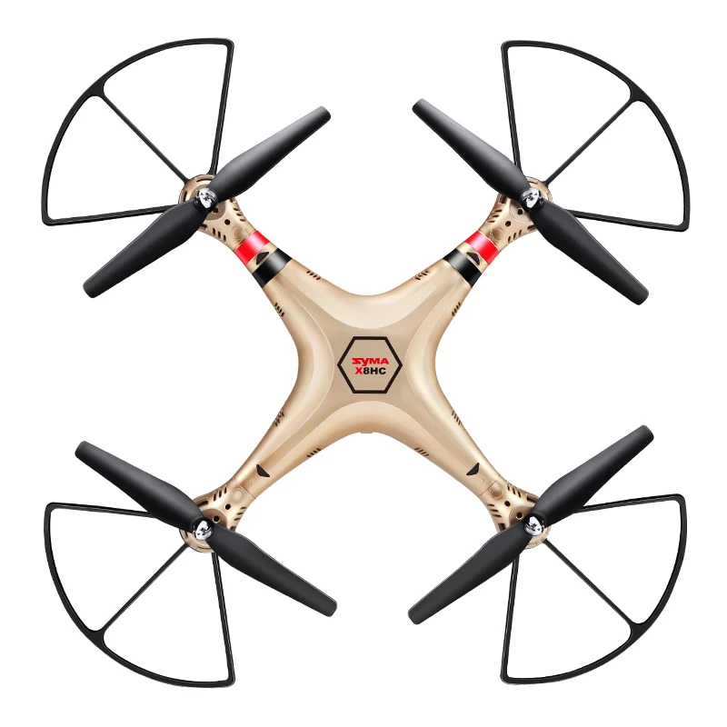 SYMA мигающий свет RC вертолет X8HC 2 4G 4CH Дроны с 0 МП HD камерой Квадрокоптер (SYMA X8C