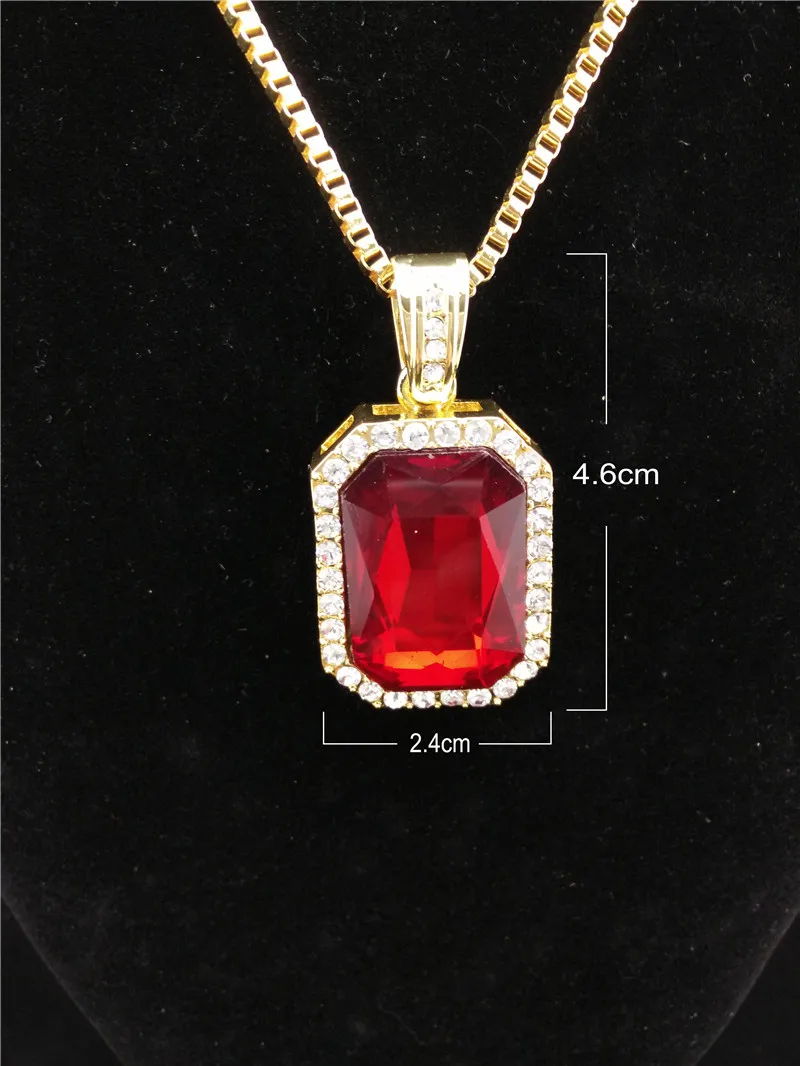 Iftec новые мужские Bling Rhinestone кулон Цепочки и ожерелья 24 &quot30&quot поле золотой цепи