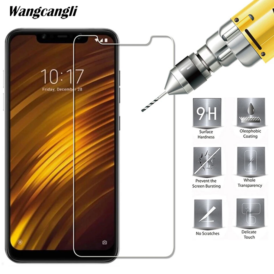 9H 2.5D 0 26 мм закаленное стекло для Xiaomi Pocophone F1 Mi A2 Max 3 Защитное экрана защитная