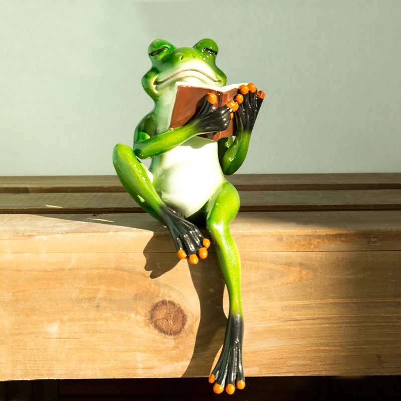 Полимерная мультяшная лягушка ремесла забавные украшения для гостиной Детские