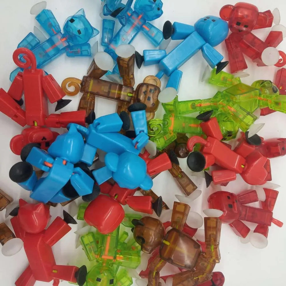StikBot игрушки DIY креативный анимационный фильм игрушка сарай куклы с присоской