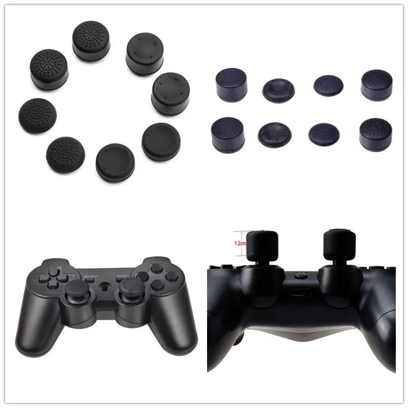 Новый 8 шт. силиконовый черный джойстик для джойстика Sony Playstation PS4 контроллер Xbox
