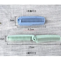 hairbrush for female portable hairdressing supplies plastic comb hard tooth folding combs cute men and women travel hot sale