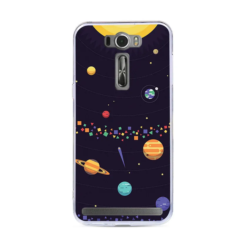 J&ampR Silicone Phone Case For Asus Zenfone 2 Laser ZE500KL ZE500KG Soft TPU Back Cover Cases Pattern |
