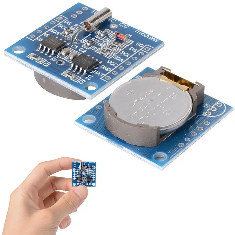 5PCS I2C Tiny RTC DS1307 Real Time Clock Module AT24C32 Board for Arduino TE187 | Электроника