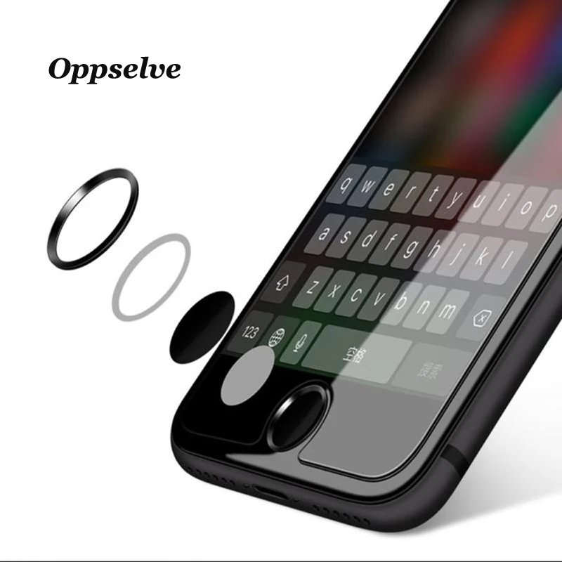 Универсальная наклейка на кнопку Домой для iPhone 8 7 6 6s Plus iPad Air 2 3 4 алюминиевая