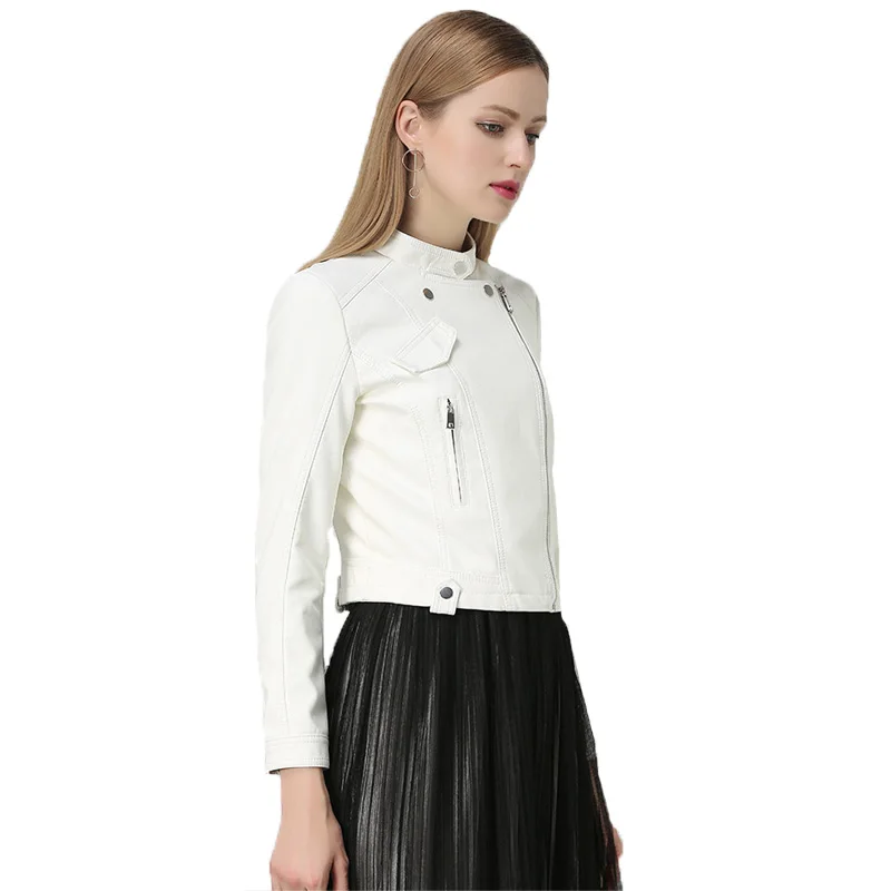 Fitaylor женская черная куртка из искусственной мягкой кожи пальто с отложным