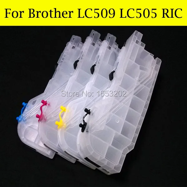 

12 шт./лот для принтера brother LC509 505 Refill картридж для принтера Brother DCP-J100 105 MFC-J200