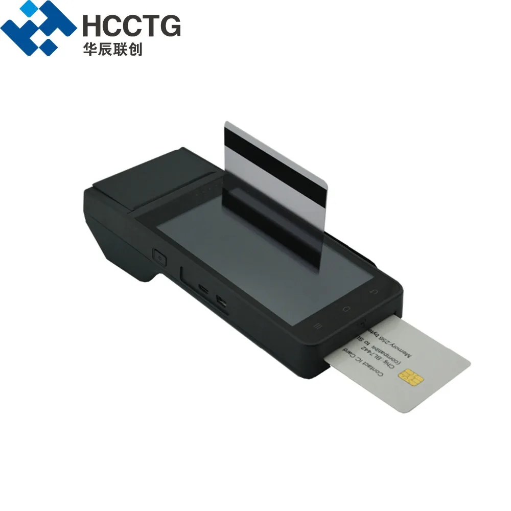 HCC Z90 NFC мобильный ручной Android POS терминал с принтером Сканер Штрих Кода