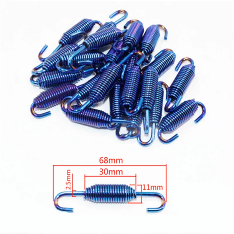 Stainless Steel Motorcycle Exhaust Motorbike Pipe Muffler Springs Accessories | Автомобили и мотоциклы