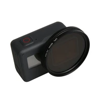 52mm black metal glass circular polarizing cpl lens filter set with filter adapter for gopro hero 7 6 5 waterproof case
