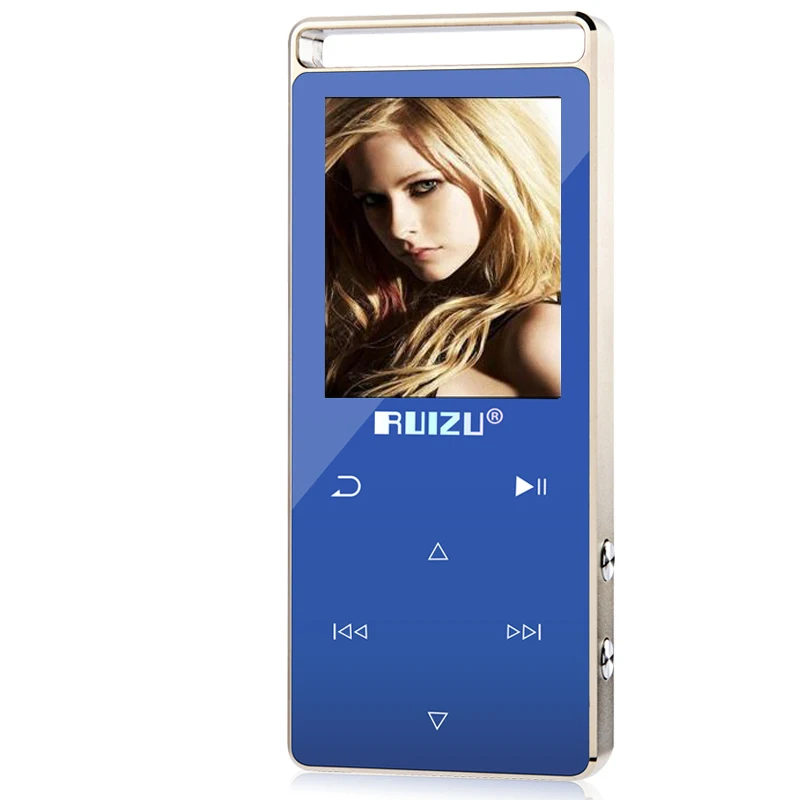 Оригинальный RUIZU D01 Металл HIFI Bluetooth MP3 плеер Сенсорный экран 8 ГБ играть 100 часа