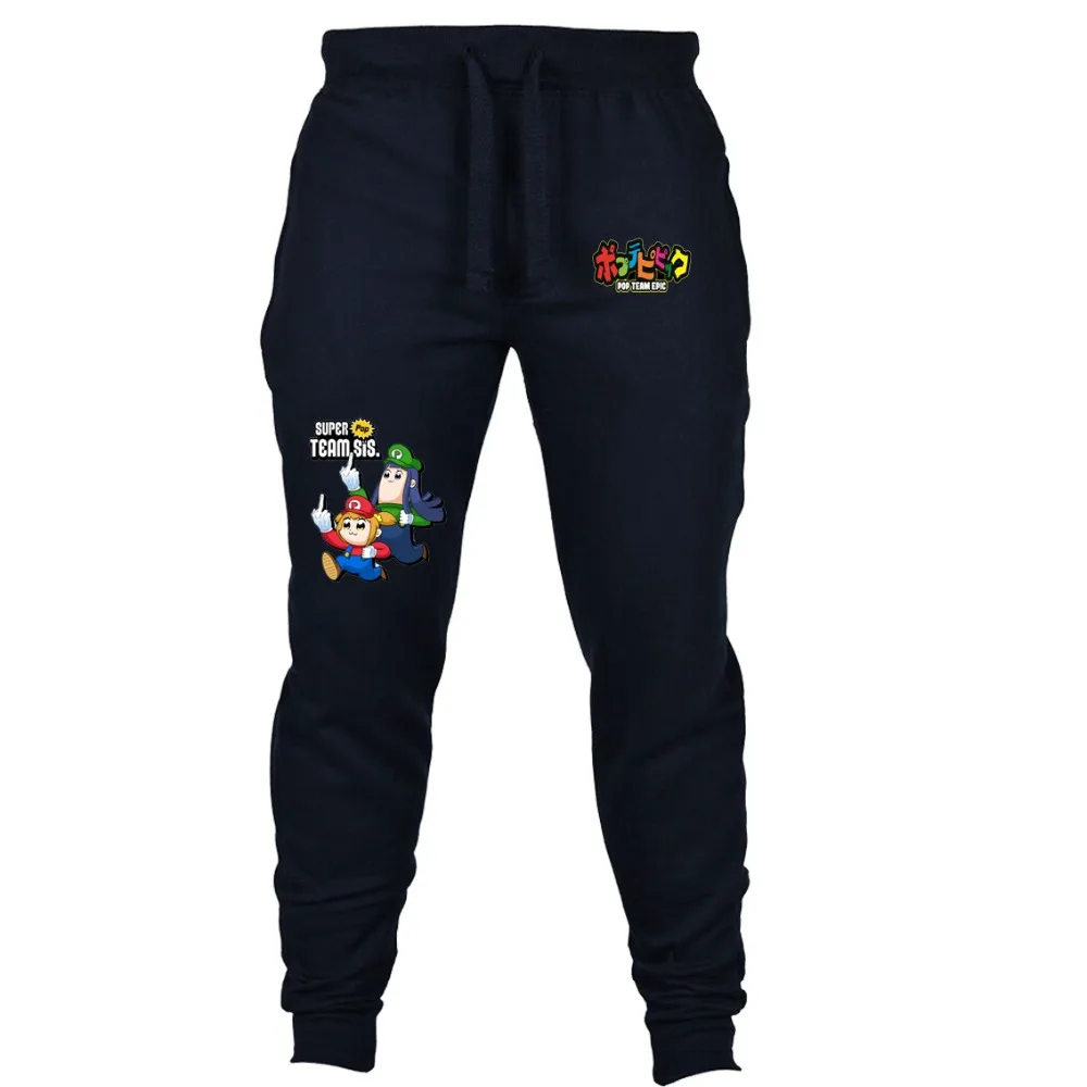 Japan anime POP TEAM EPIC pants men Casual Loose Sweatpants Drawstring Pants Cosplay costumes Sports Trousers | Мужская одежда
