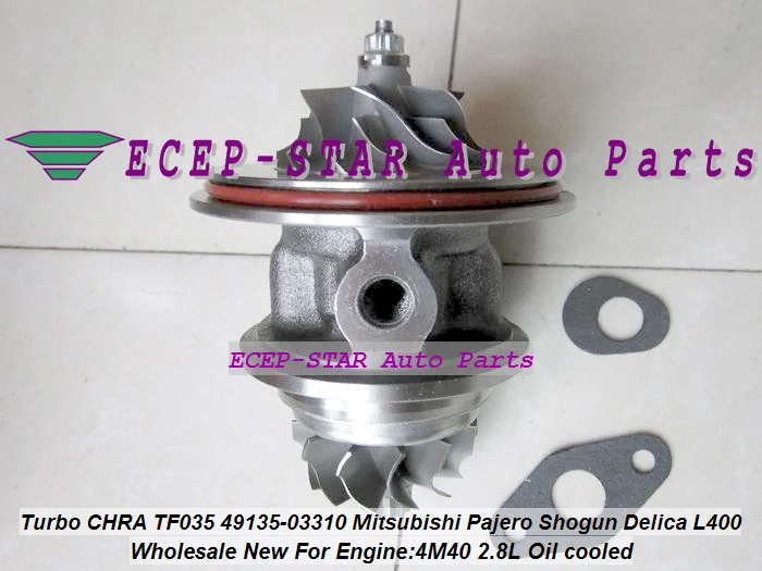 Картридж турбо CHRA с масляным охлаждением 49135 03130 MD202578 для Mitsubishi Pajero Challanger L400 Shogun 4M40