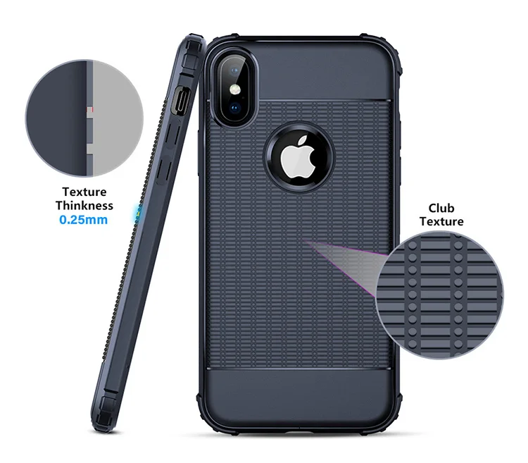 Противоударный силиконовый чехол Cube для Iphone X XS Max XR iPhone 8 7 Plus 6 s iphone7 iphone8 iphone6