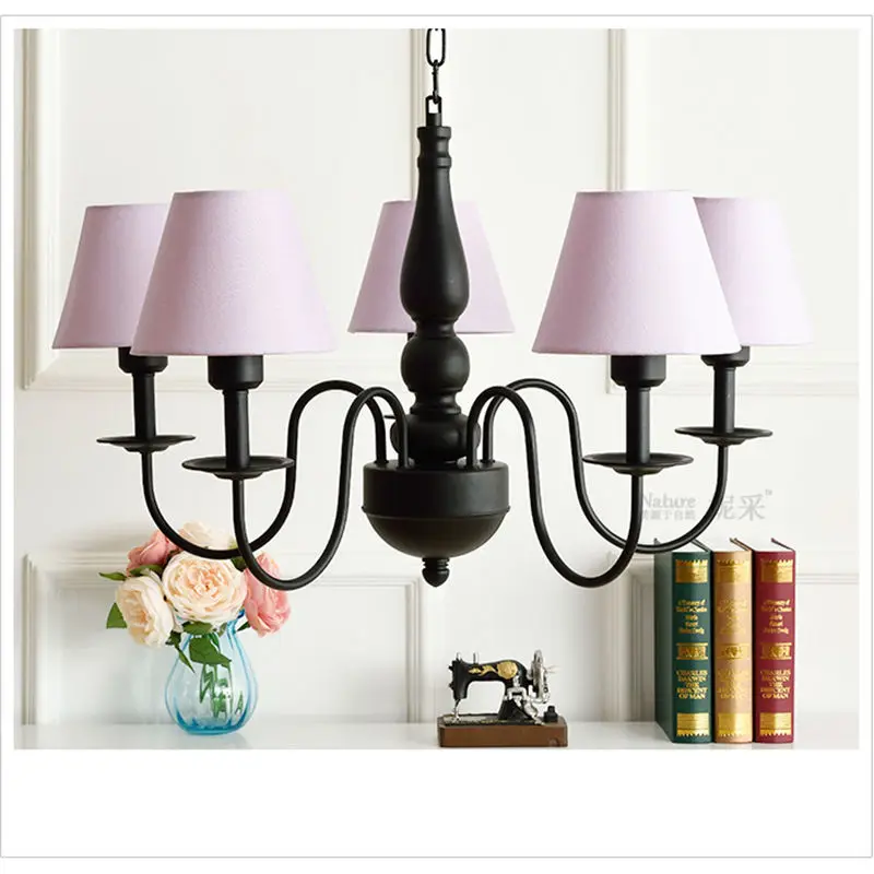 Освещение для детской кровати в европейском стиле E27 держатель лампы 220 В цветной