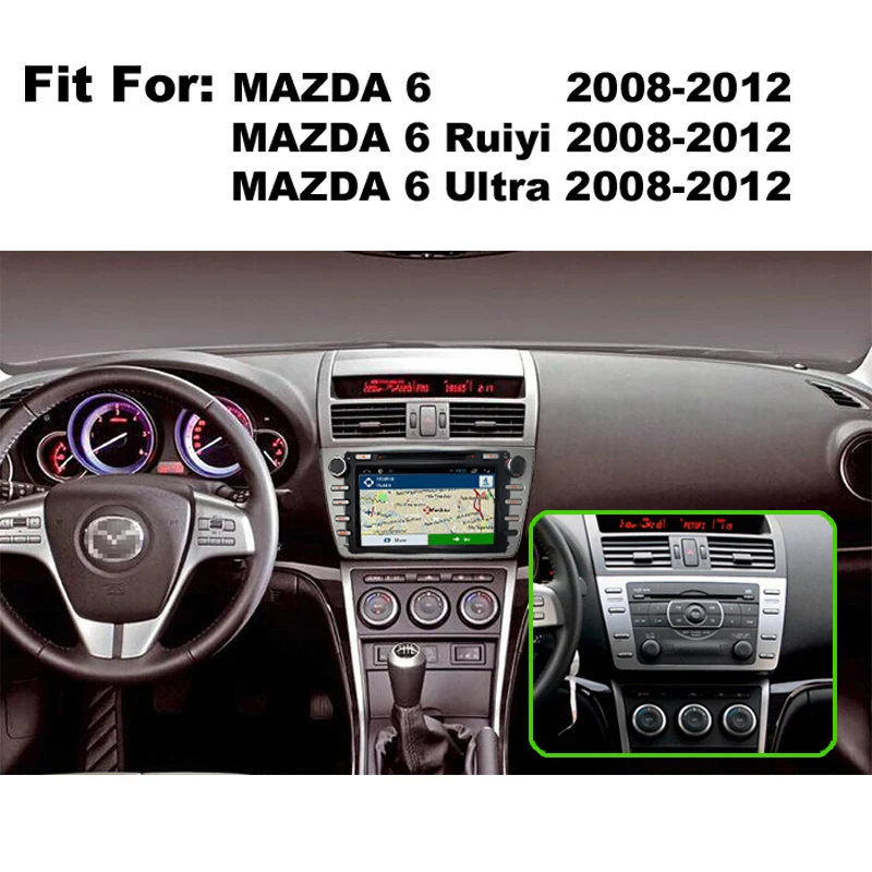 GreenYi 4G ram Android 9 0 автомобильный DVD для Mazda 6 Ultra Ruiyi 2008 2012 Восьмиядерный 32G rom радио gps