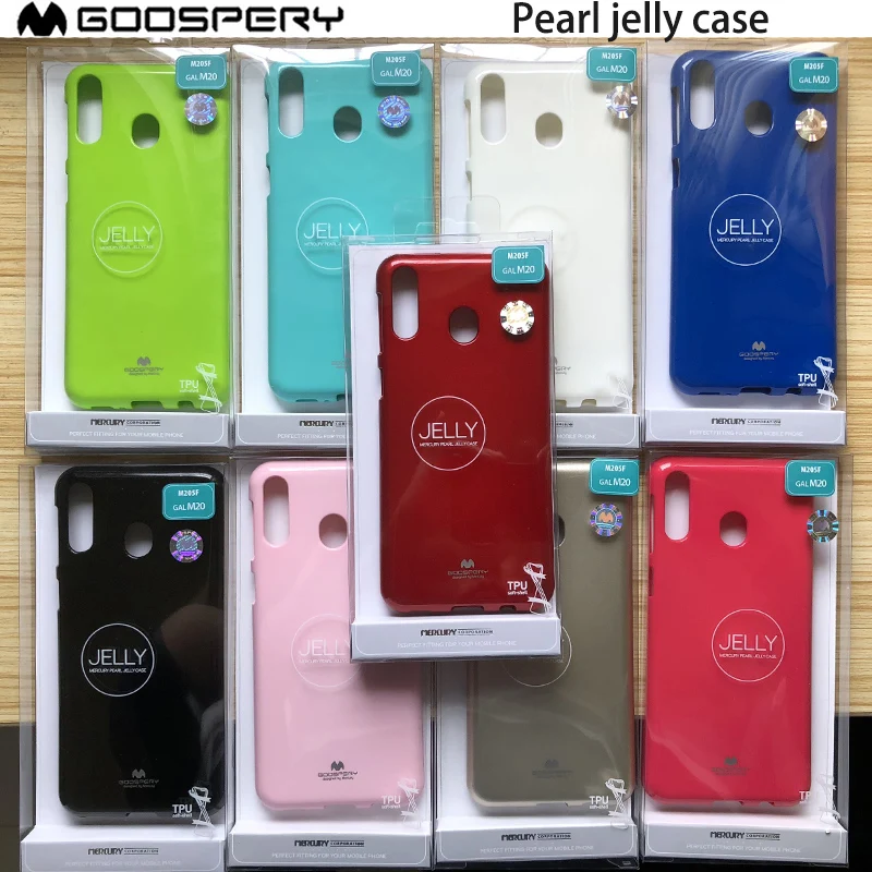 Оригинальный мягкий тонкий резиновый чехол Mercury Goospery для Samsung Galaxy M20|Бамперы| |