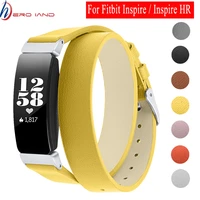 hero iand genuine leather wristbands for fitbit inspireinspire hr bands double wrap leather bracelet for fitbit inspire strap