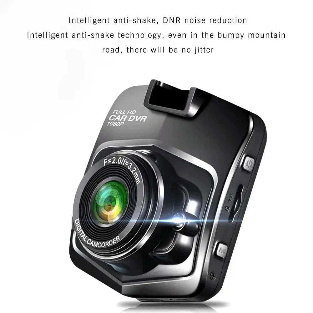 2 4 дюймовый передний задний видеорегистратор с двумя объективами 1080P HD мини