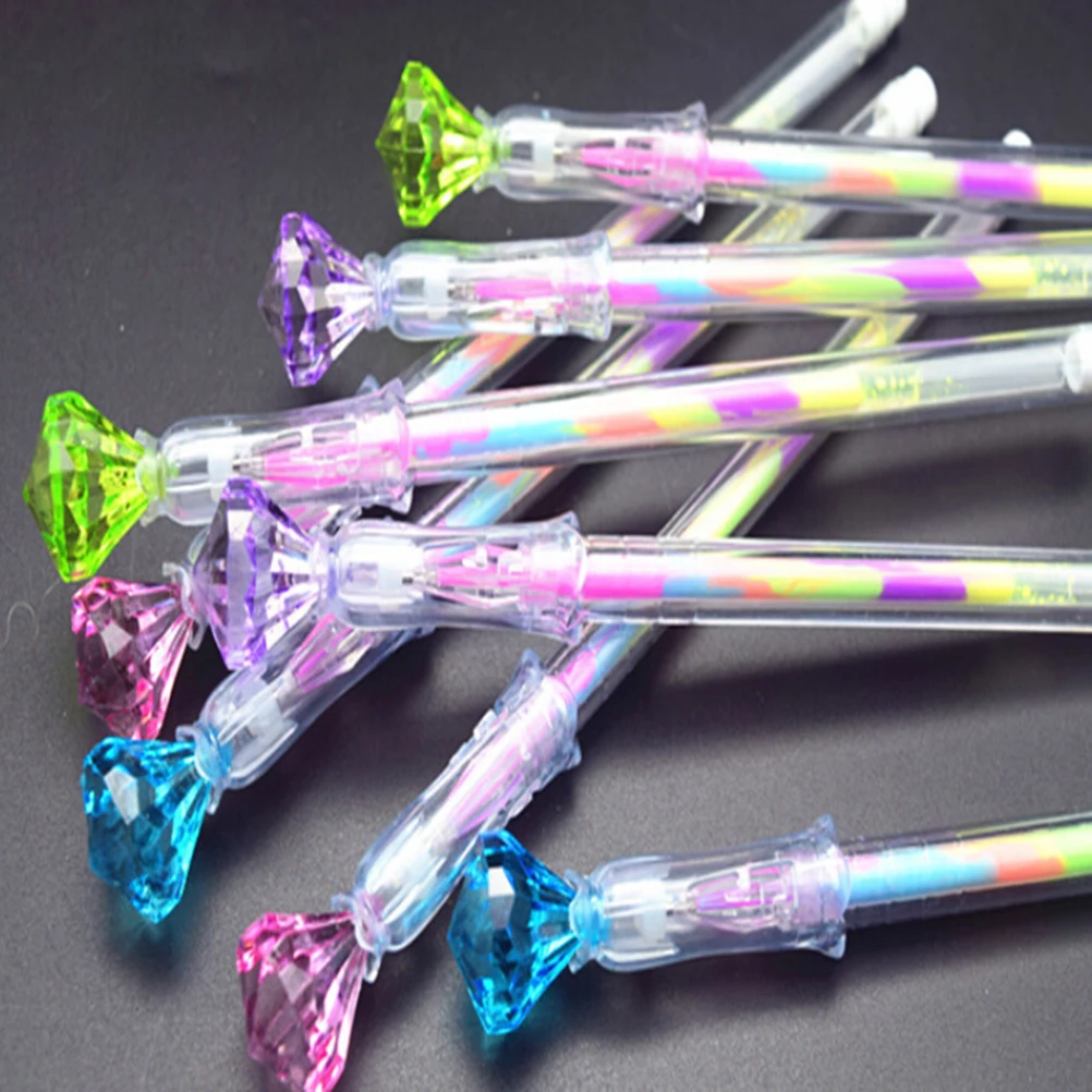 Модная металлическая ручка Kawaii для девушек новинка шариковая с кристаллами |