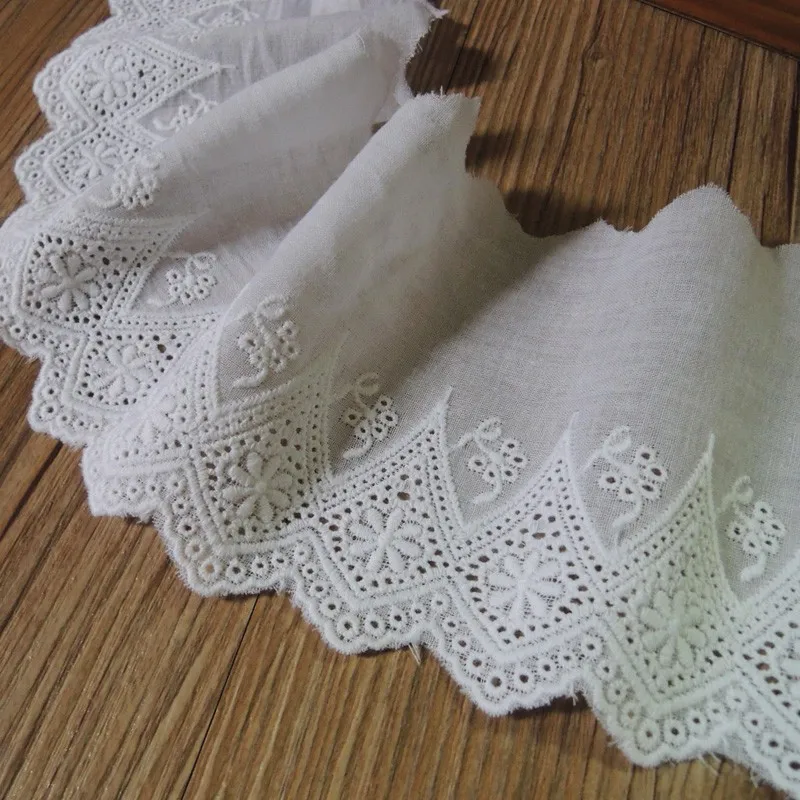 Хлопковая вышивка кружевное кружево аксессуары для одежды ткань одежда