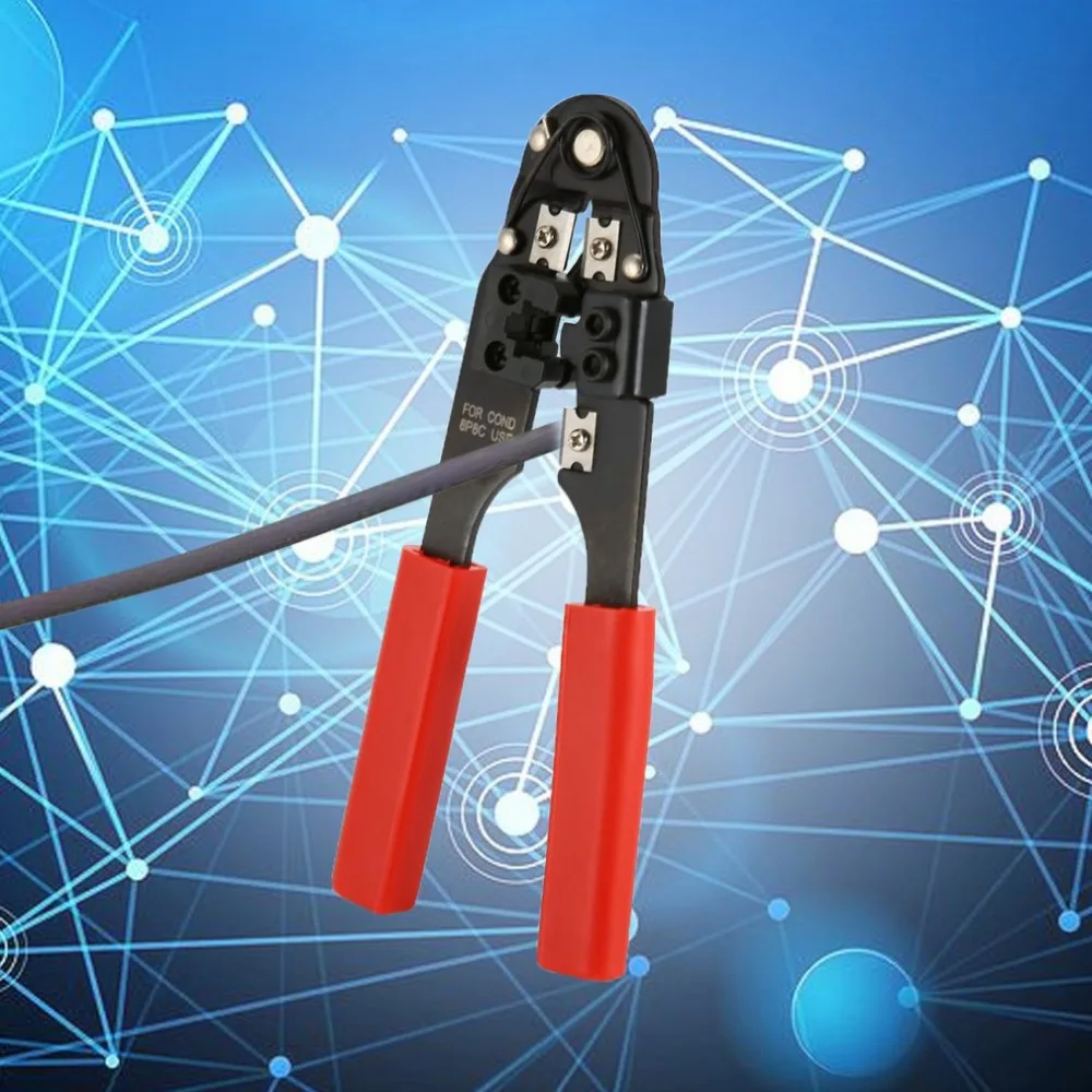 OUTAD высокоуглеродистые стальные плоскогубцы 210c одиночные обжимные 8p8c кабельный