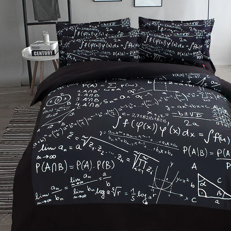 Бесплатная доставка Новинка подарок Математика формула шаблон набор постельных