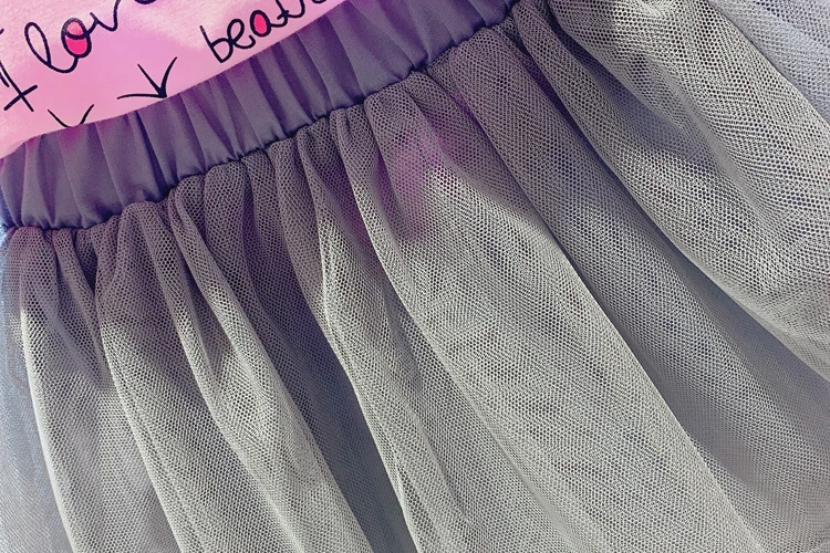 BibiCola children girls sets summer cartoon t-shirt +tutu skirts casual cute lace cotton kids girl clothing suits fashion dress | Детская