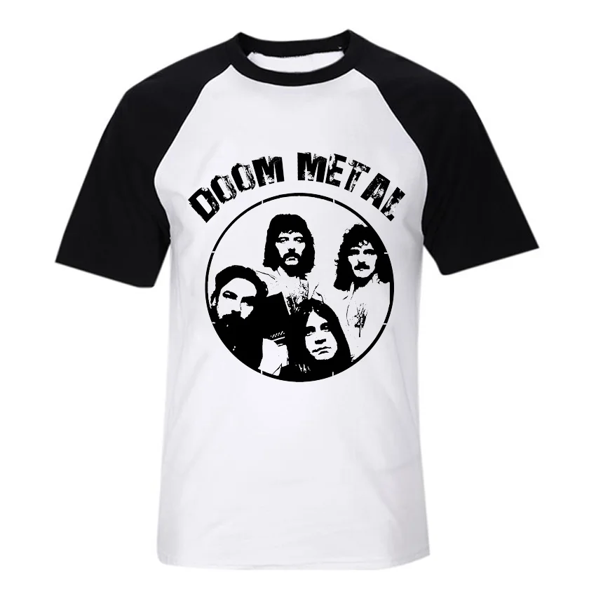 Новое поступление классический doom Metal Rock Band Tee Мягкий дышащий хлопок летняя